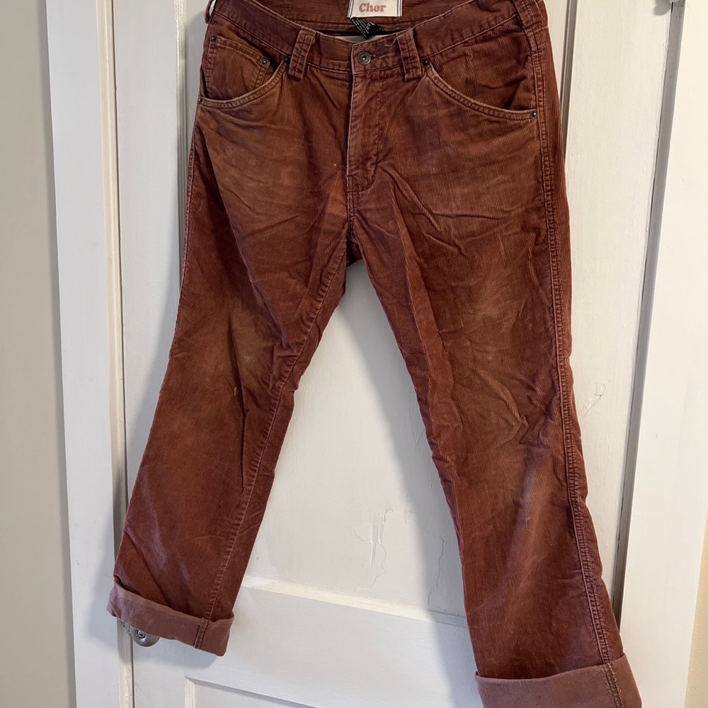 Chor Vintage Y2K Brown Cords 32 x 34
